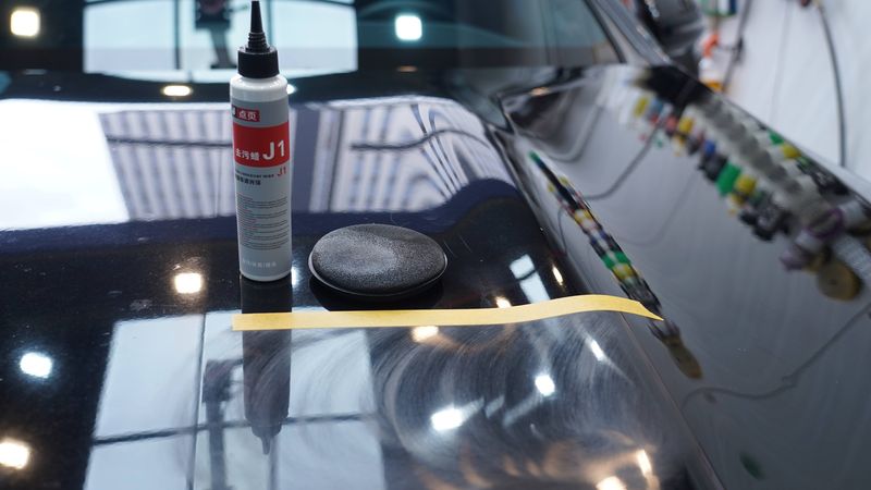 J5镜面还原剂施工案例：30分钟焕新车光彩